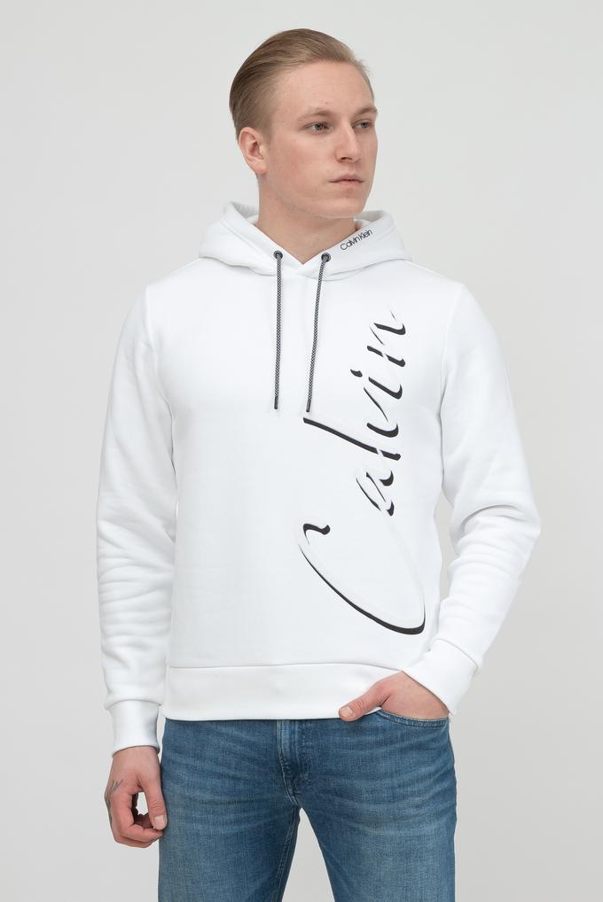  Calvin Klein Script Logo Hoodie Erkek Kapüşonlu Sweatshirt