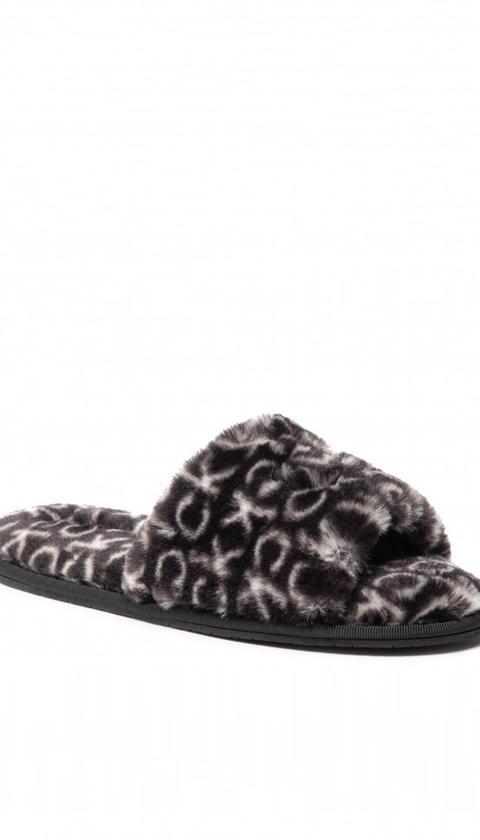  Calvin Klein Slipper Sandal Fur Mono Kadın Ev Terliği