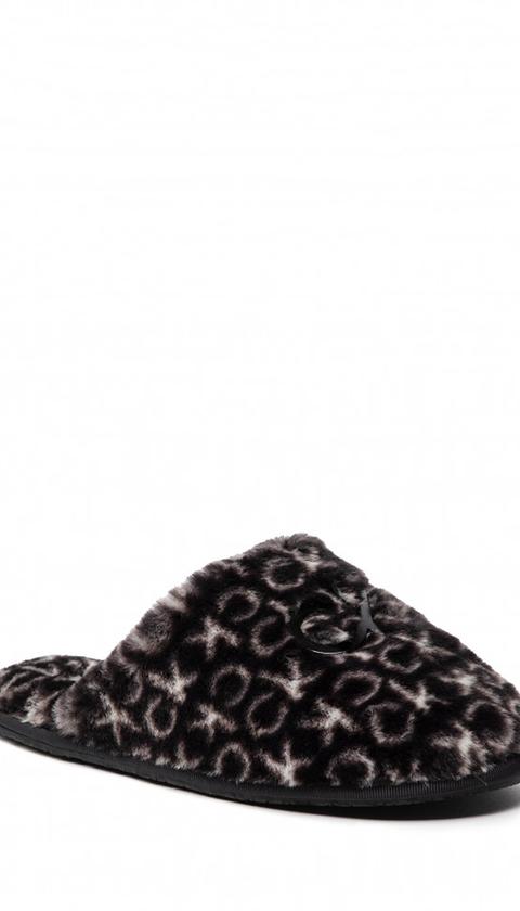  Calvin Klein Slipper Mule Fur Mono Kadın Ev Terliği