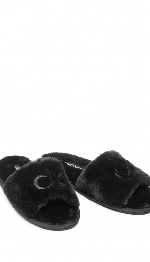  Calvin Klein Slipper Sandal Fur Kadın Ev Terliği