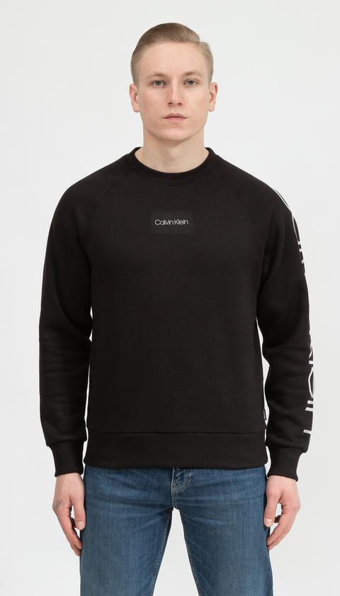  Calvin Klein R-Camouflage Logo Sweatshirt Erkek Bisiklet Yaka Sweatshirt