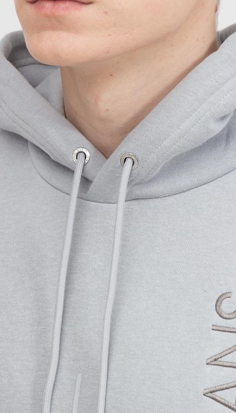 Calvin Klein Doublelayer Vertical Puff Hoodie Erkek Kapüşonlu Sweatshirt
