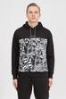 Calvin Klein Allover Print Hoodie Erkek Kapüşonlu Sweatshirt