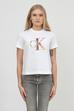 Calvin Klein Satin Bonded Blurred Ck Tee Kadın Bisiklet Yaka T-Shirt