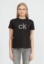  Calvin Klein Seasonal Print Ck T-Shirt Kadın Bisiklet Yaka T-Shirt