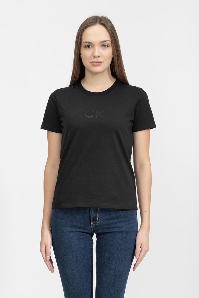  Calvin Klein Shine Logo Kadın Bisiklet Yaka T-Shirt