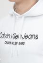  Calvin Klein Monochrome Institutional Hoodie Erkek Kapüşonlu Sweatshirt