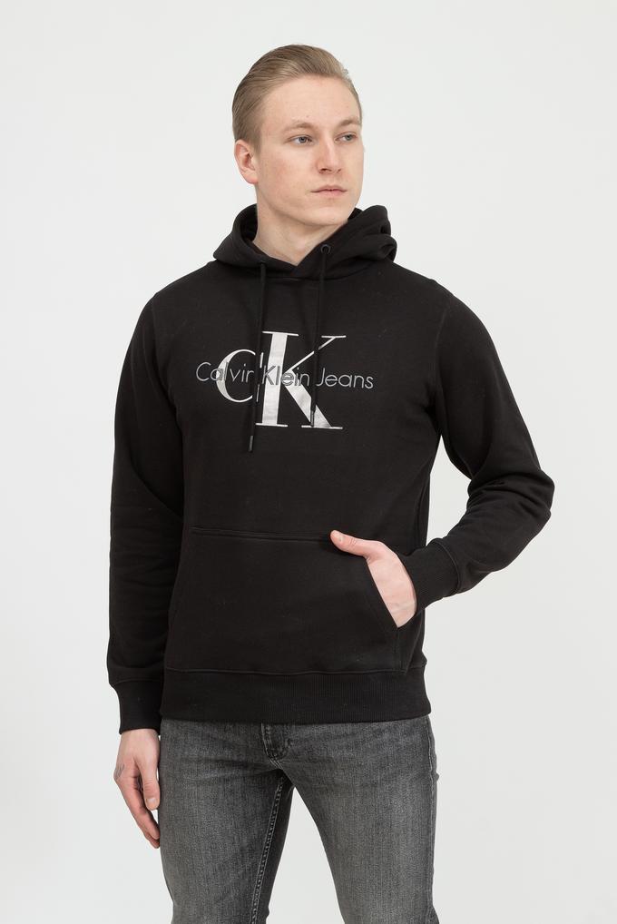  Calvin Klein Seasonal Monogram Regular Hoodie Erkek Kapüşonlu Sweatshirt