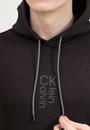 Calvin Klein Hybrid Logo Hoodie Erkek Kapüşonlu Sweatshirt