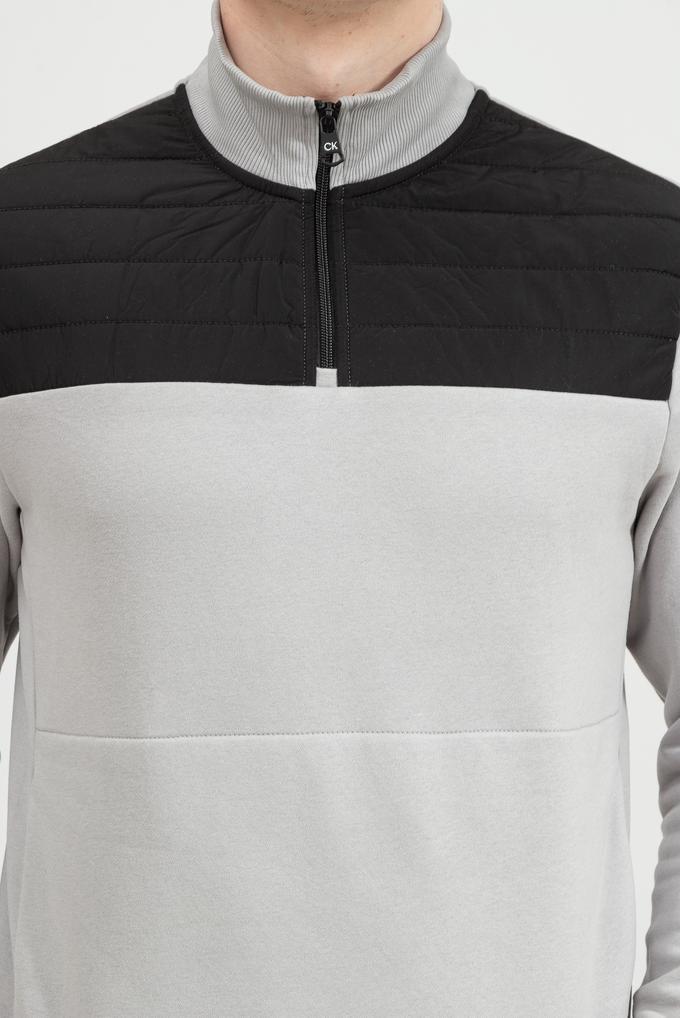  Calvin Klein Technical Zip Mock Neck Erkek Fermuarlı Sweatshirt