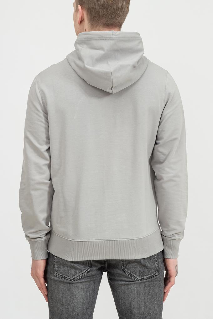  Calvin Klein Matt Shine Split Logo Hoodie Erkek Kapüşonlu Sweatshirt