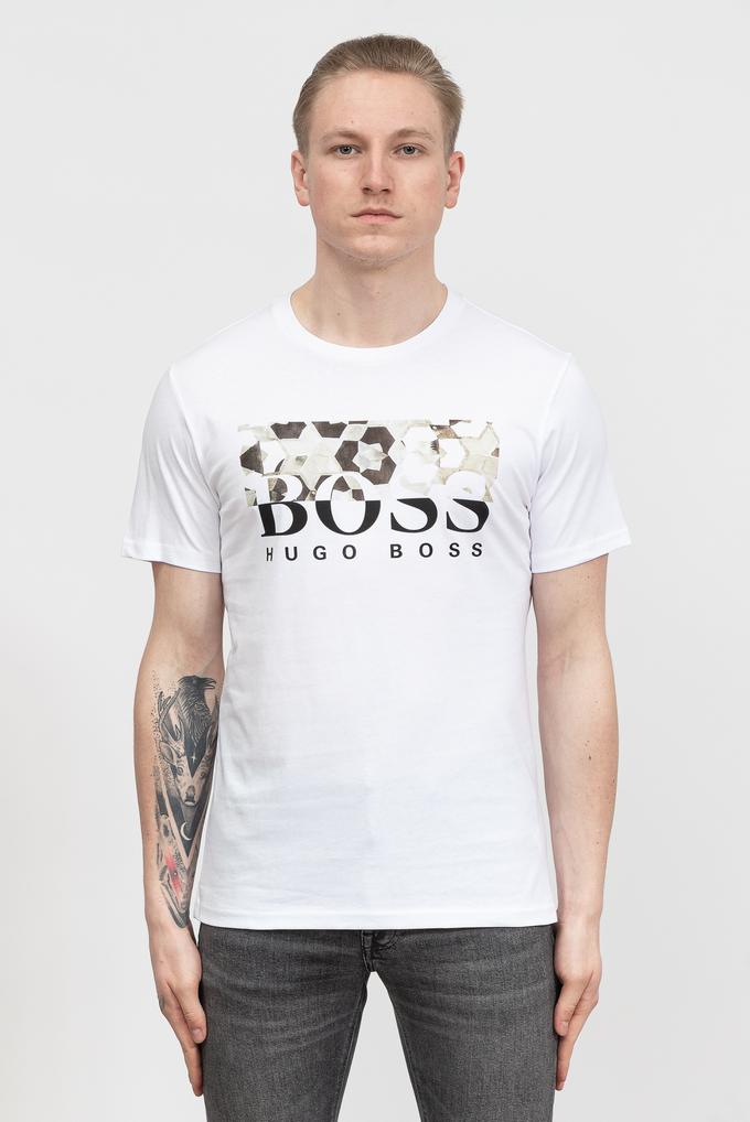  Boss Teally Erkek Bisiklet Yaka T-Shirt