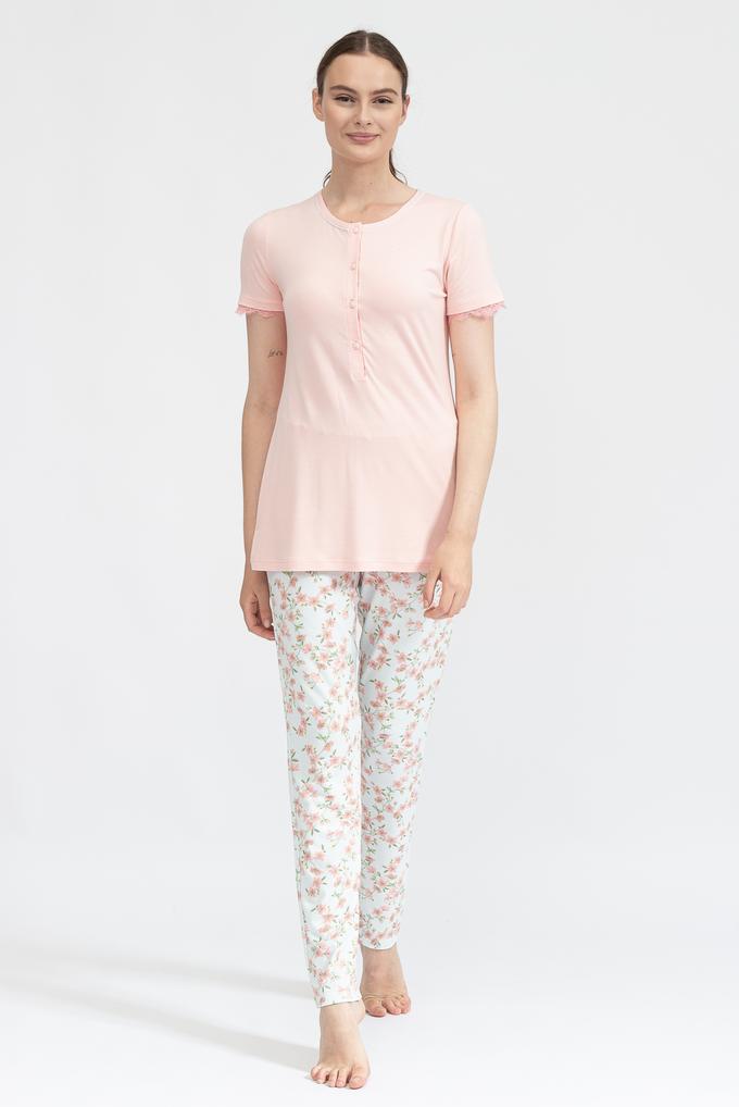  Linclalor Buttoned Pajamas L/P S/S Kadın Pijama Takımı