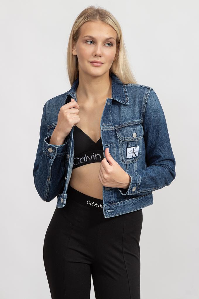  Calvin Klein Cropped 90S Denim Kadın Jeans Ceket