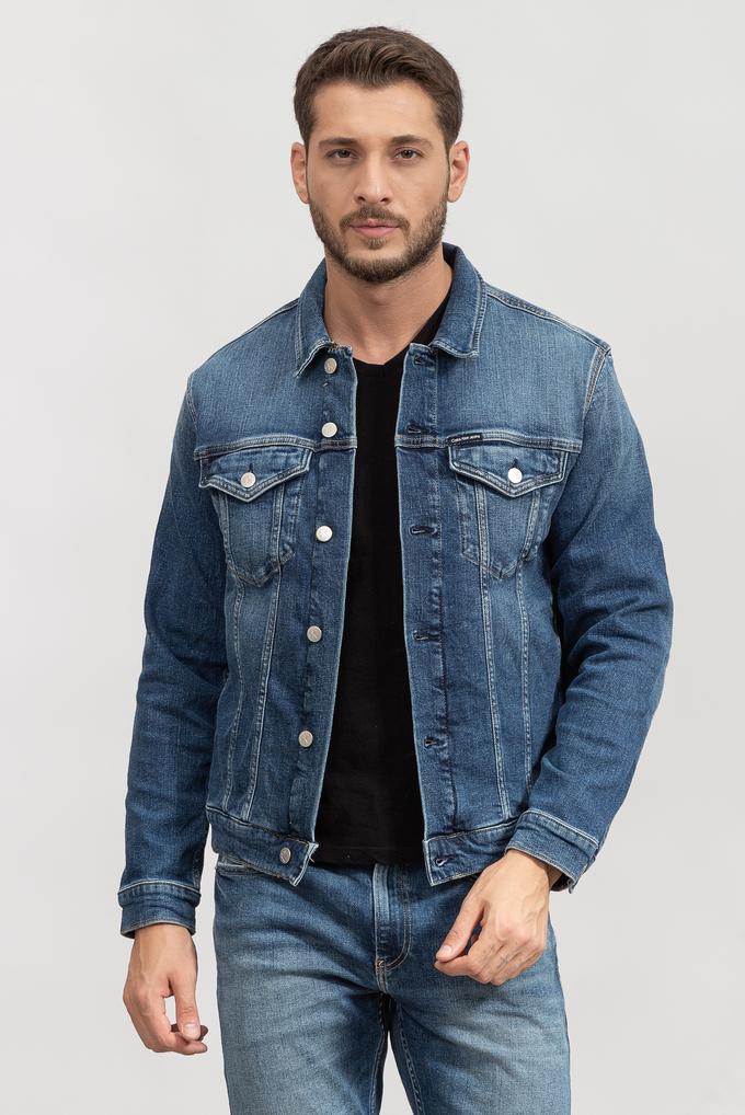  Calvin Klein Modern Essential Denim Erkek Jeans Ceket