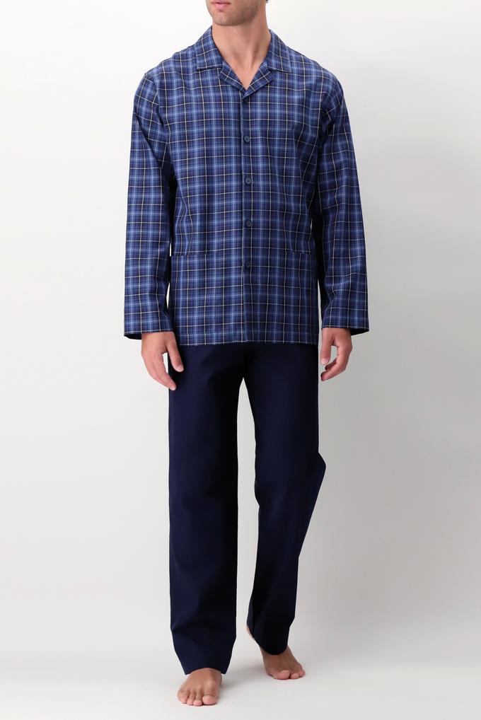  Perofil Tie Design Open With Collar Pajamas Erkek Pijama Takimi