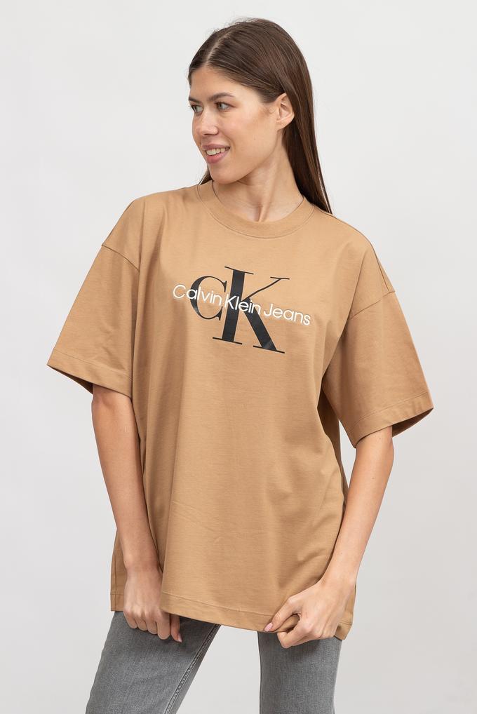  Calvin Klein Iconic Monologo Kadın Bisiklet Yaka T-Shirt